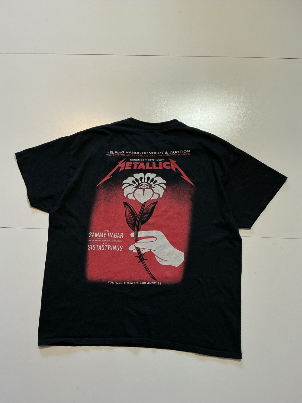 Metallica Helping Hands Concert & Auction All Within My Hands Graphic T-Shirt